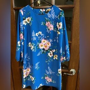 Ann Taylor Floral Long Sleeve Dress